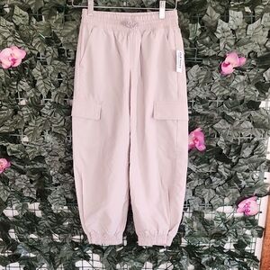 NWT Light Grey Cargo Joggers Kids 8
